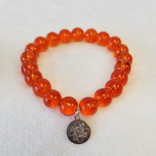 Clear Orange Bracelet - DearBritt