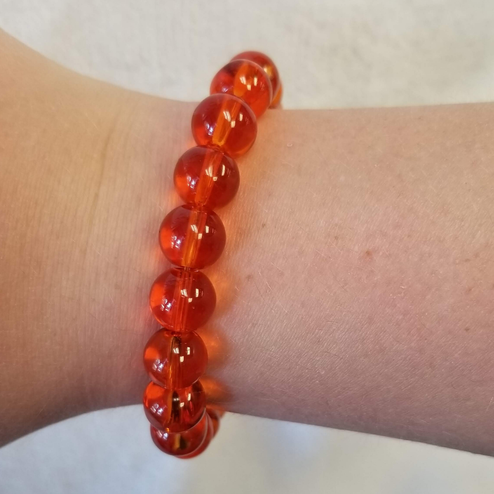 Clear Orange Bracelet - DearBritt