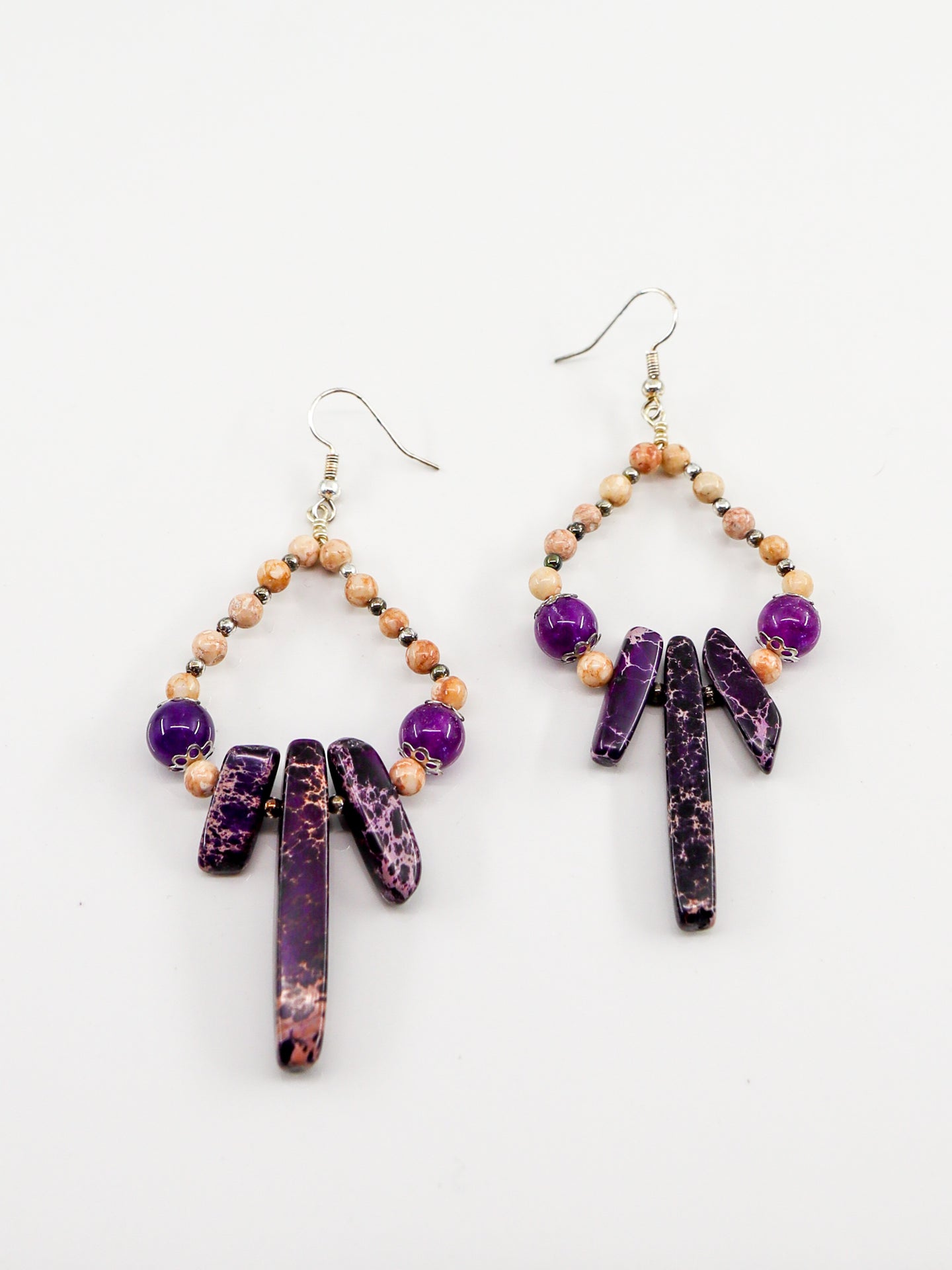 Purple Jasper Earrings