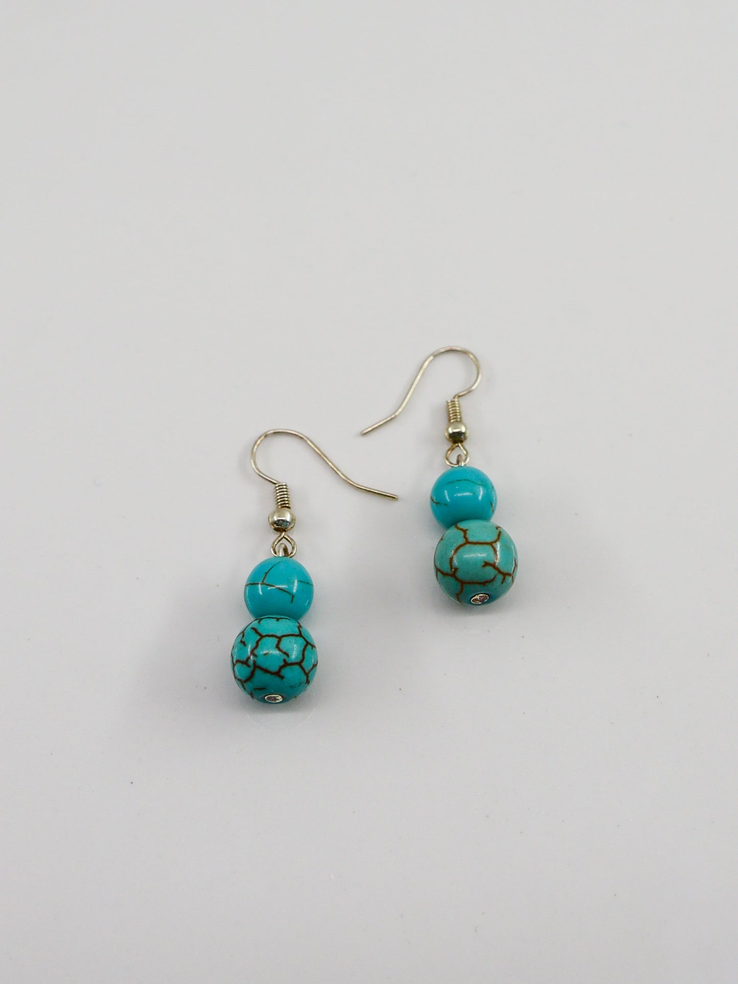 Double Turquoise Earrings