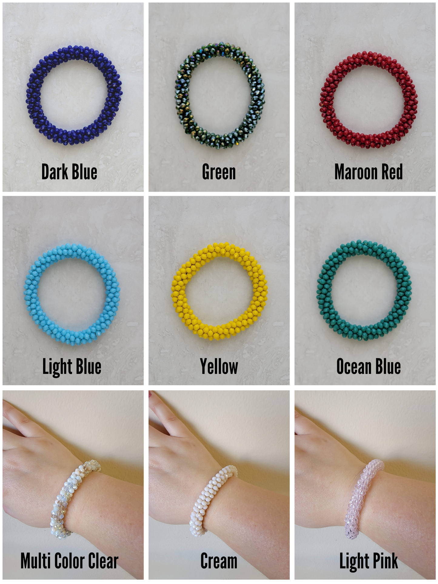 Crystal Rope Bracelets