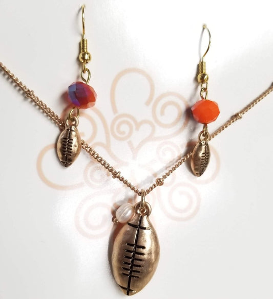 Golden Football Charm Set - DearBritt