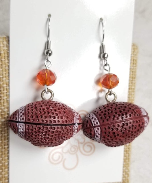 Crystal Football Earrings - DearBritt